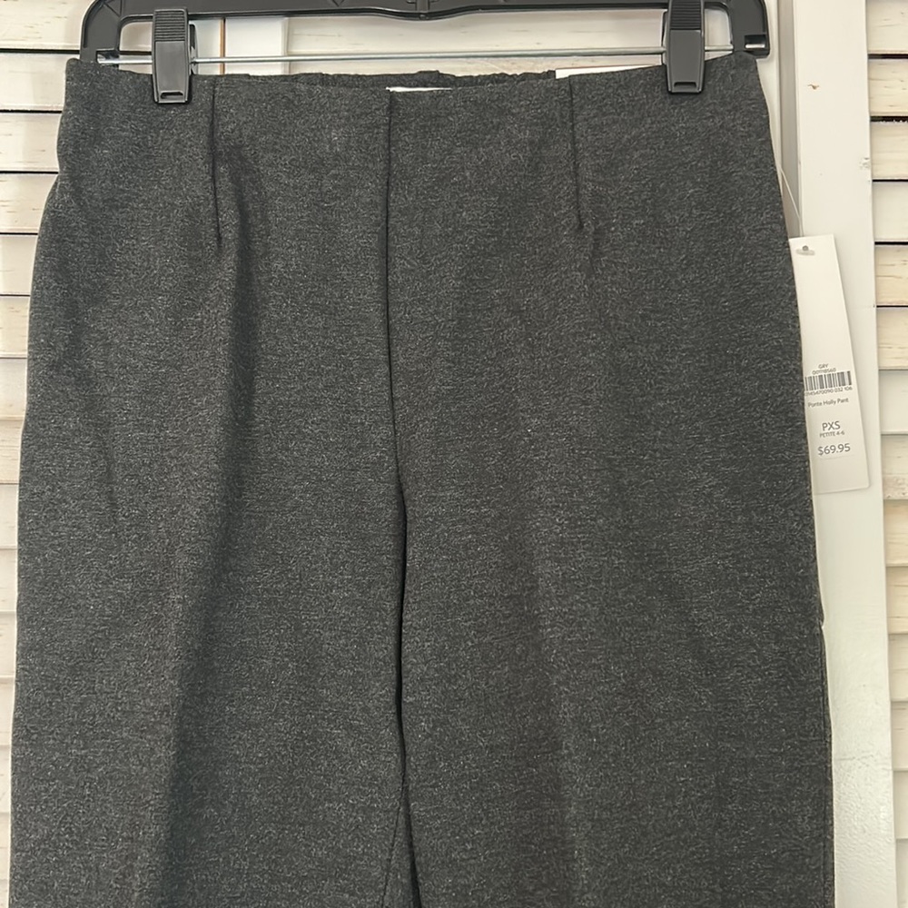 NWT Coldwater Creek Grey Ponte Knit Holly Classic Fit Slacks - Picture 2 of 8